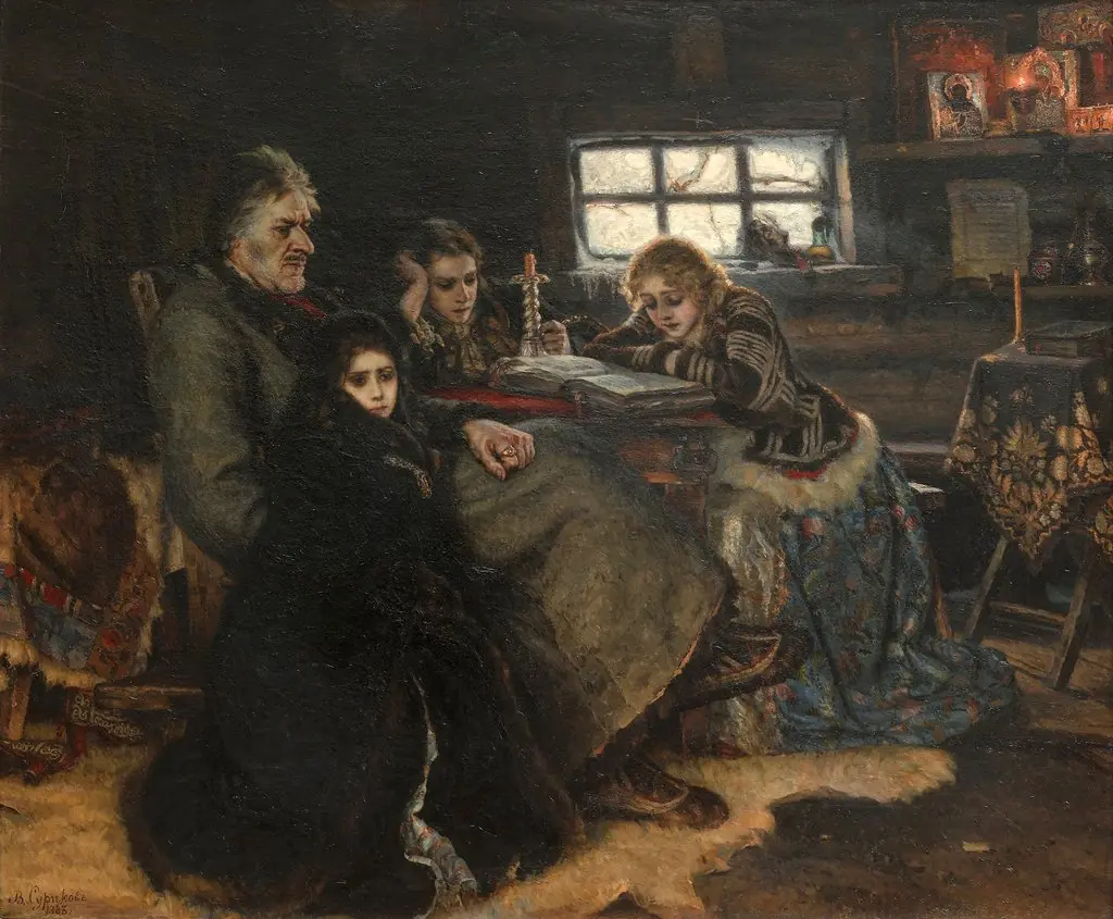 Menshikov in Berezovo, by Vasily Surikov, unspecified, 1892