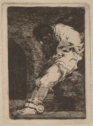 Si es delinquente qe. muera presto (If He is Guilty, Let Him Die Quickly), by Francisco de Goya, ink, 1810