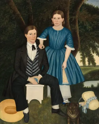Brother and Sister, oil, 1845