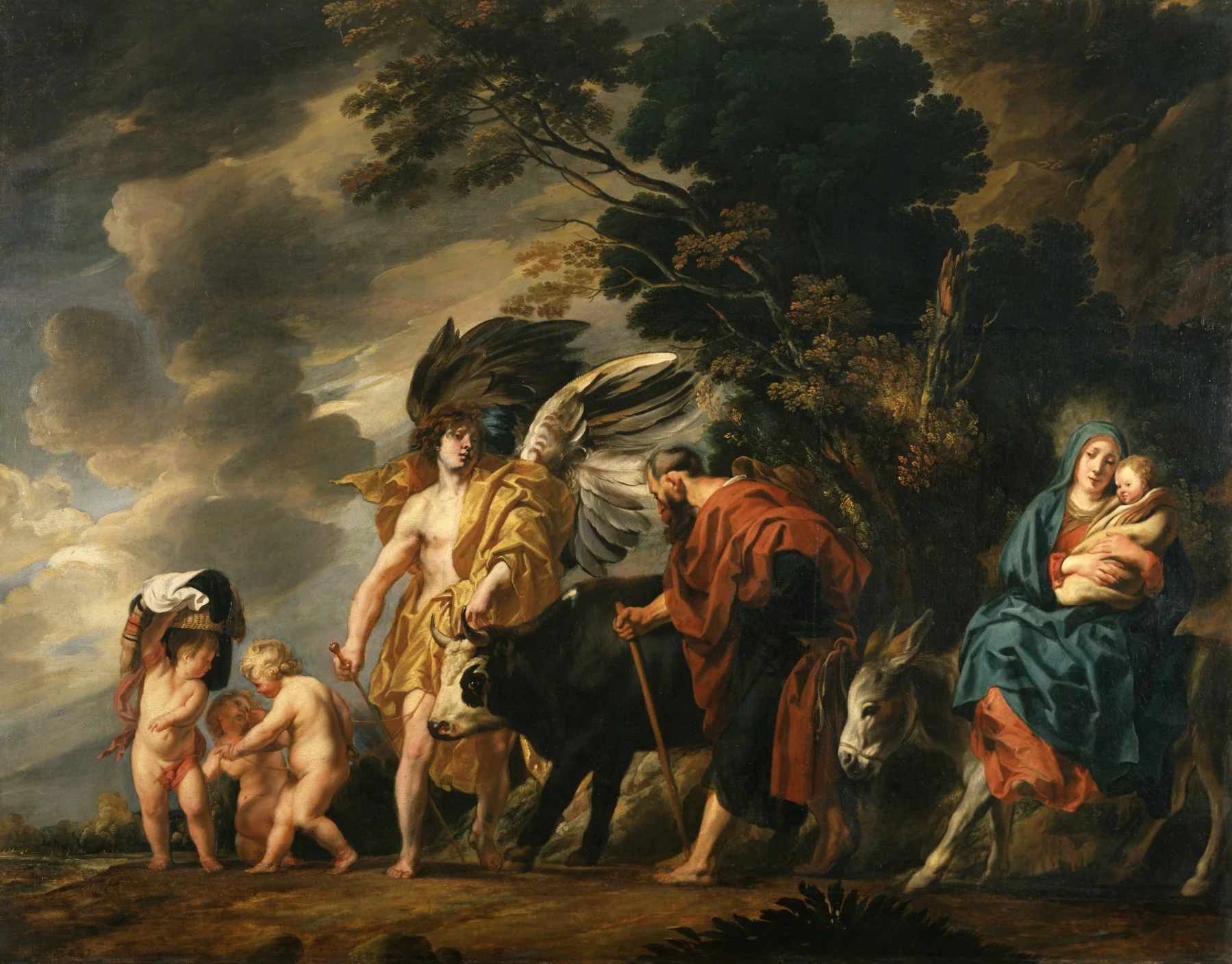 Flight of the Holy Family into Egypt, detail