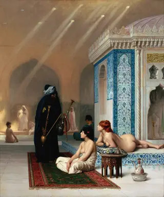 Pool in a Harem, by Jean Léon Gérôme, oil, 1888