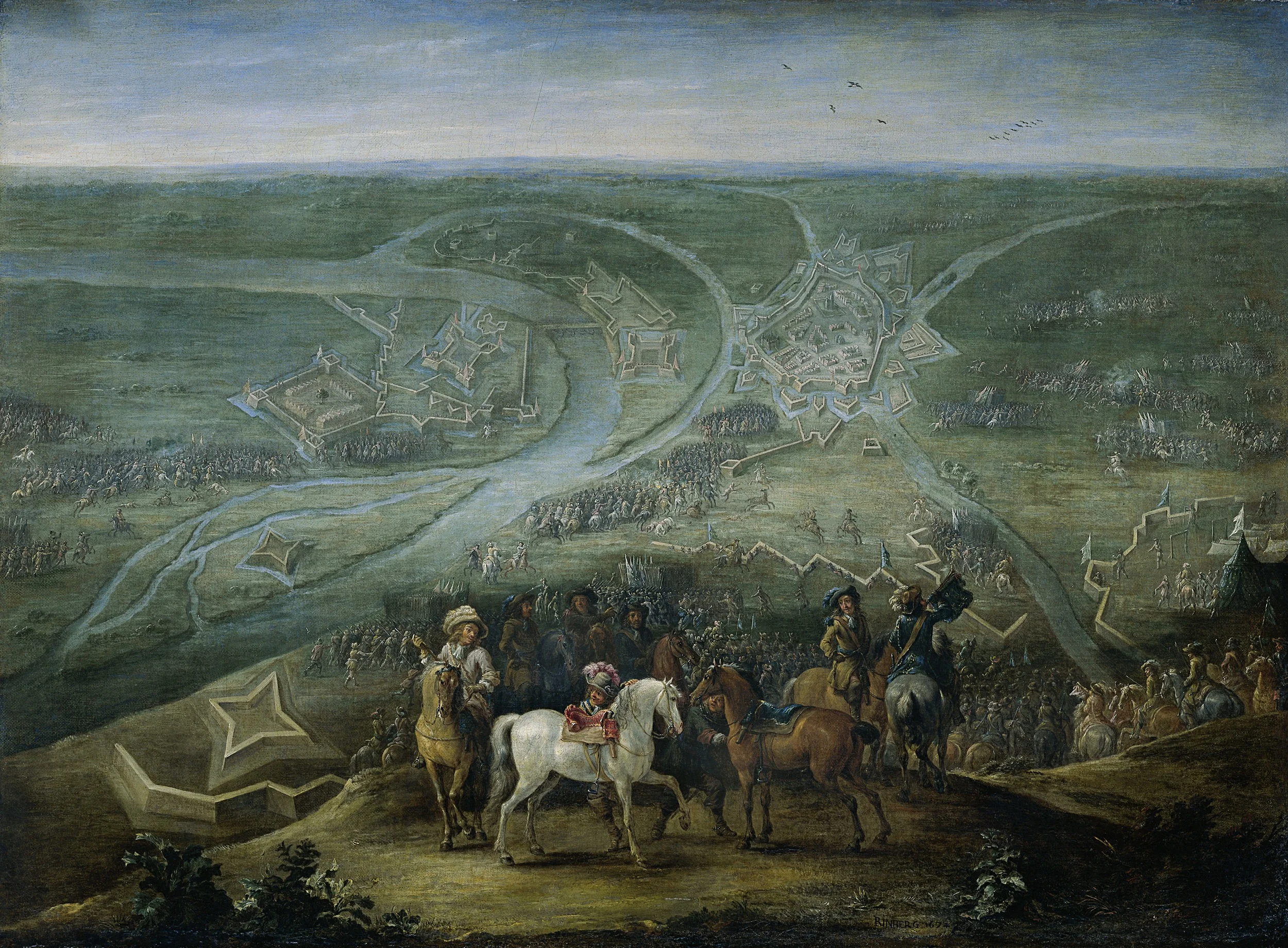The French army at Rheinberg, 2-6 June 1672, detail