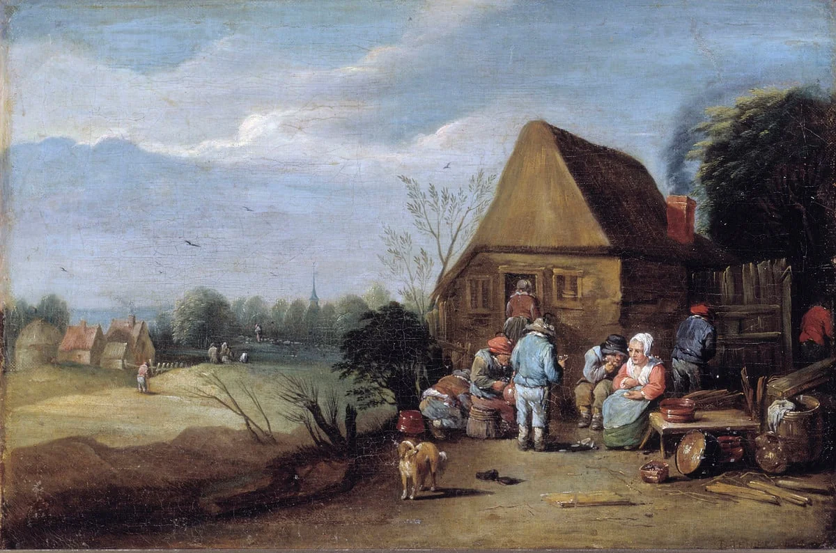 Maalaiskapaikan edustalla, detail