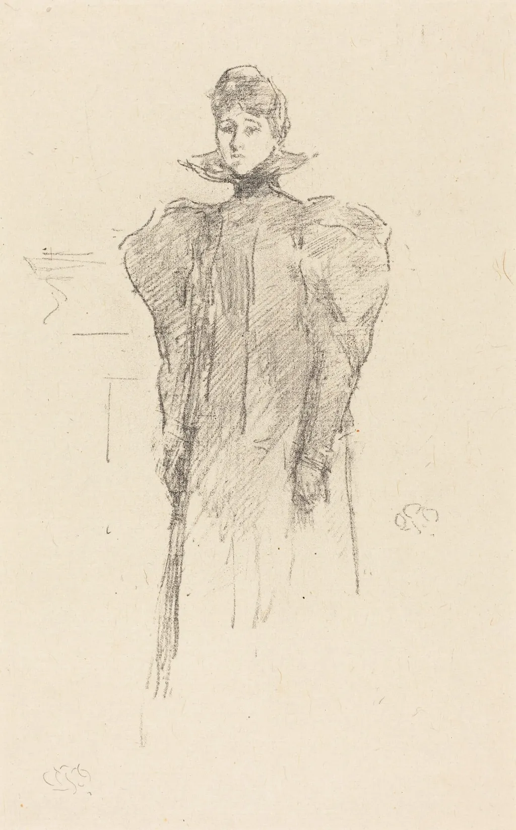 The Medici Collar, by James McNeill Whistler, ink, 1897