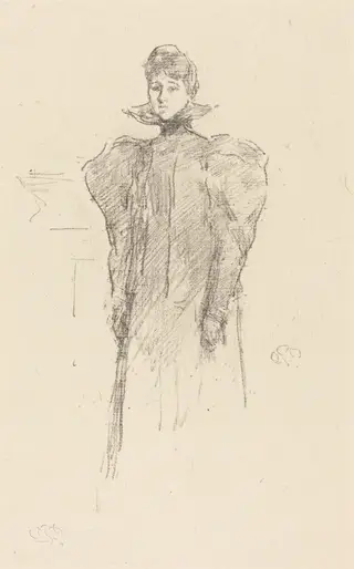 The Medici Collar, by James McNeill Whistler, ink, 1897