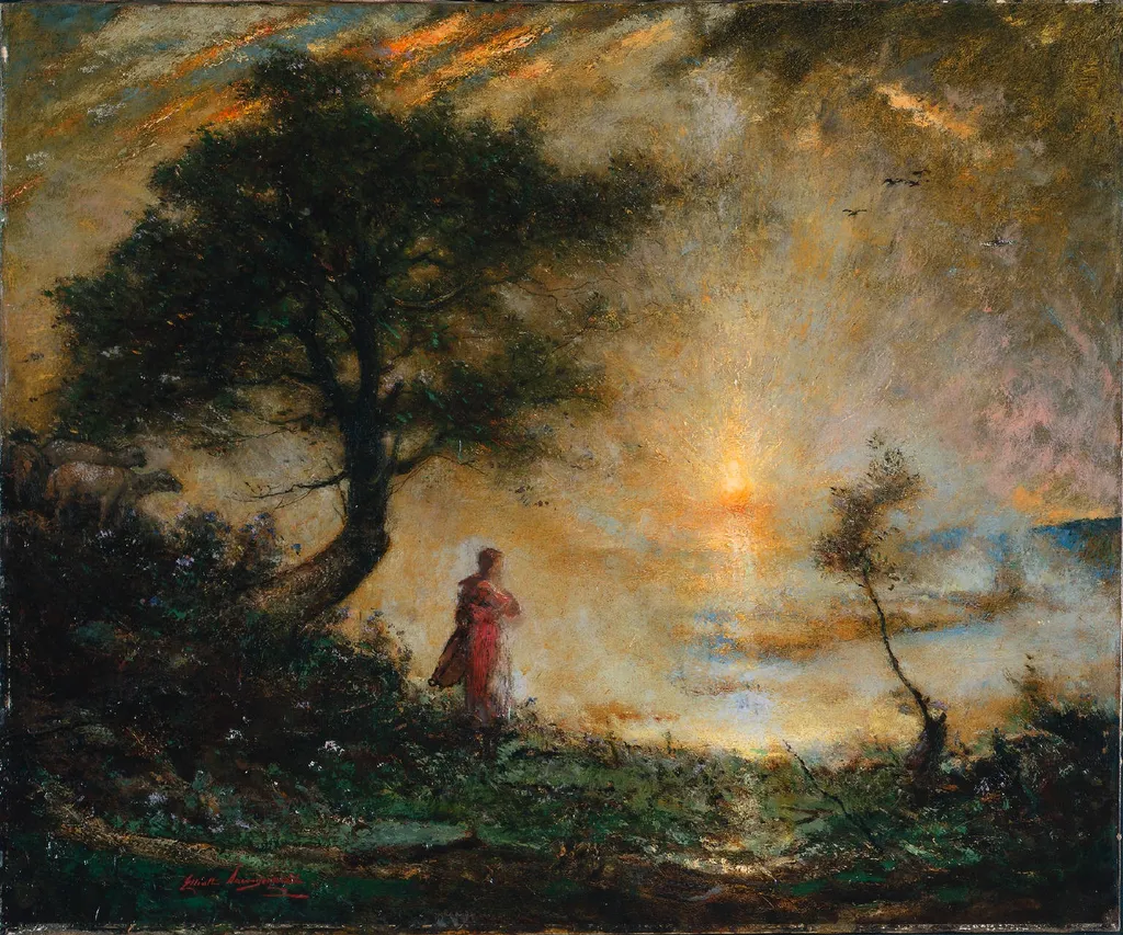 Landscape, by Elliott Daingerfield, oil, 1918