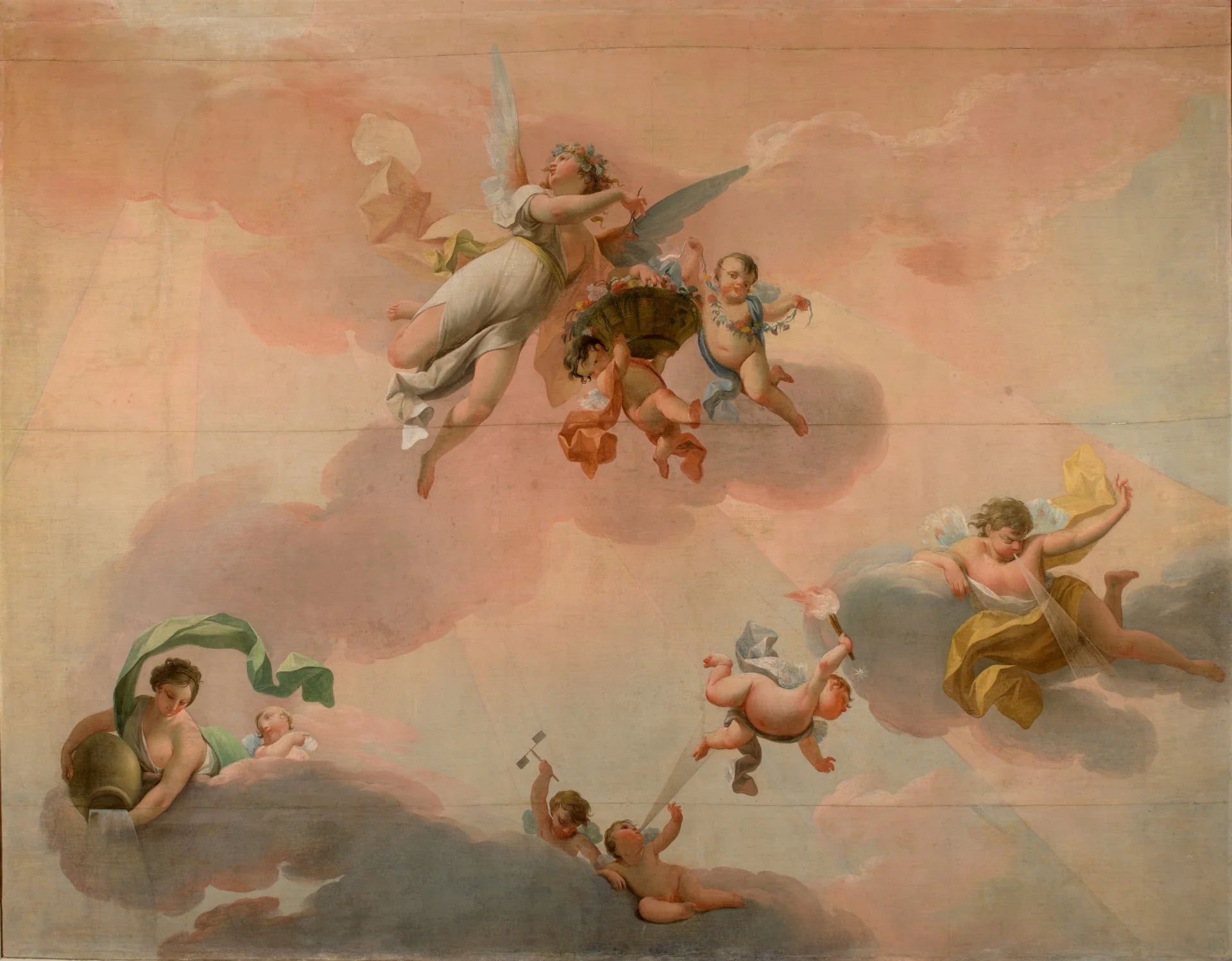 Alegoría de la Aurora, detail