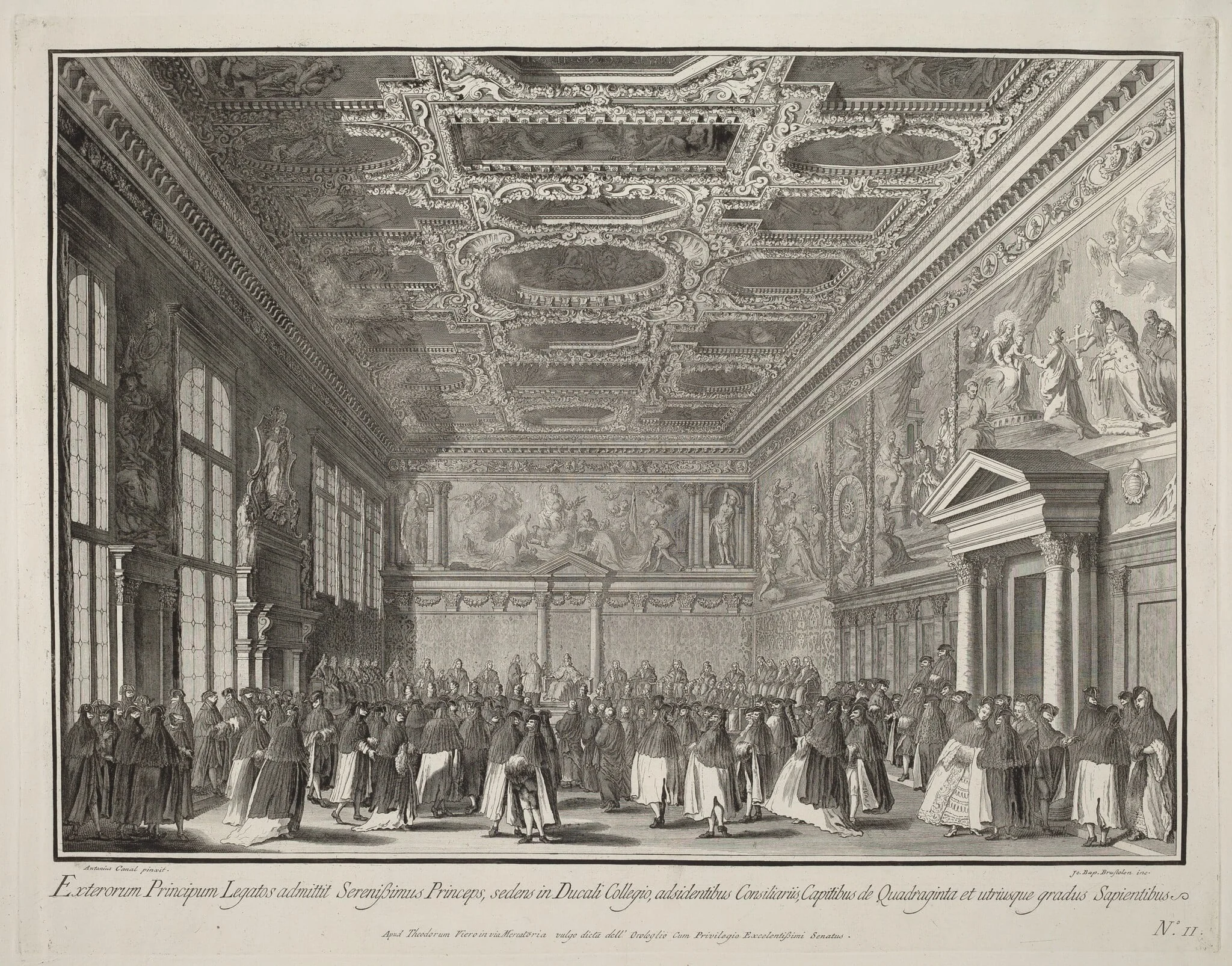 Reception by the Doge of Foreign Ambassadors in the Sala del Collegio, detail