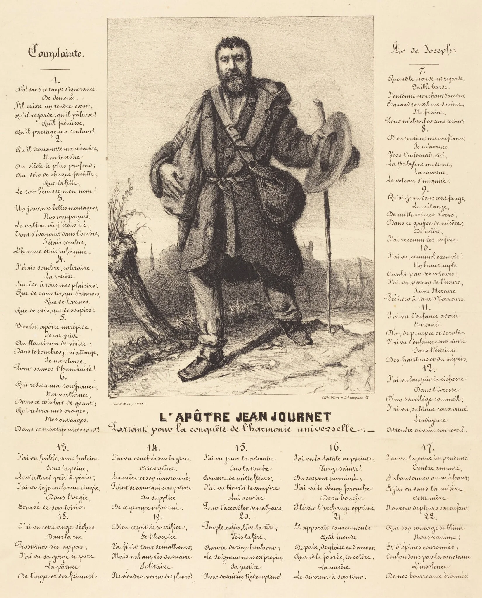 The Apostle Jean Journet Setting Out for the Conquest of Universal Harmony, detail