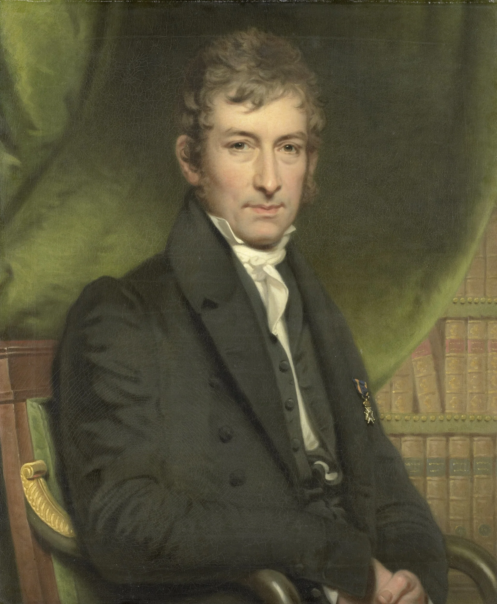 Portrait of Johan Fraser, detail