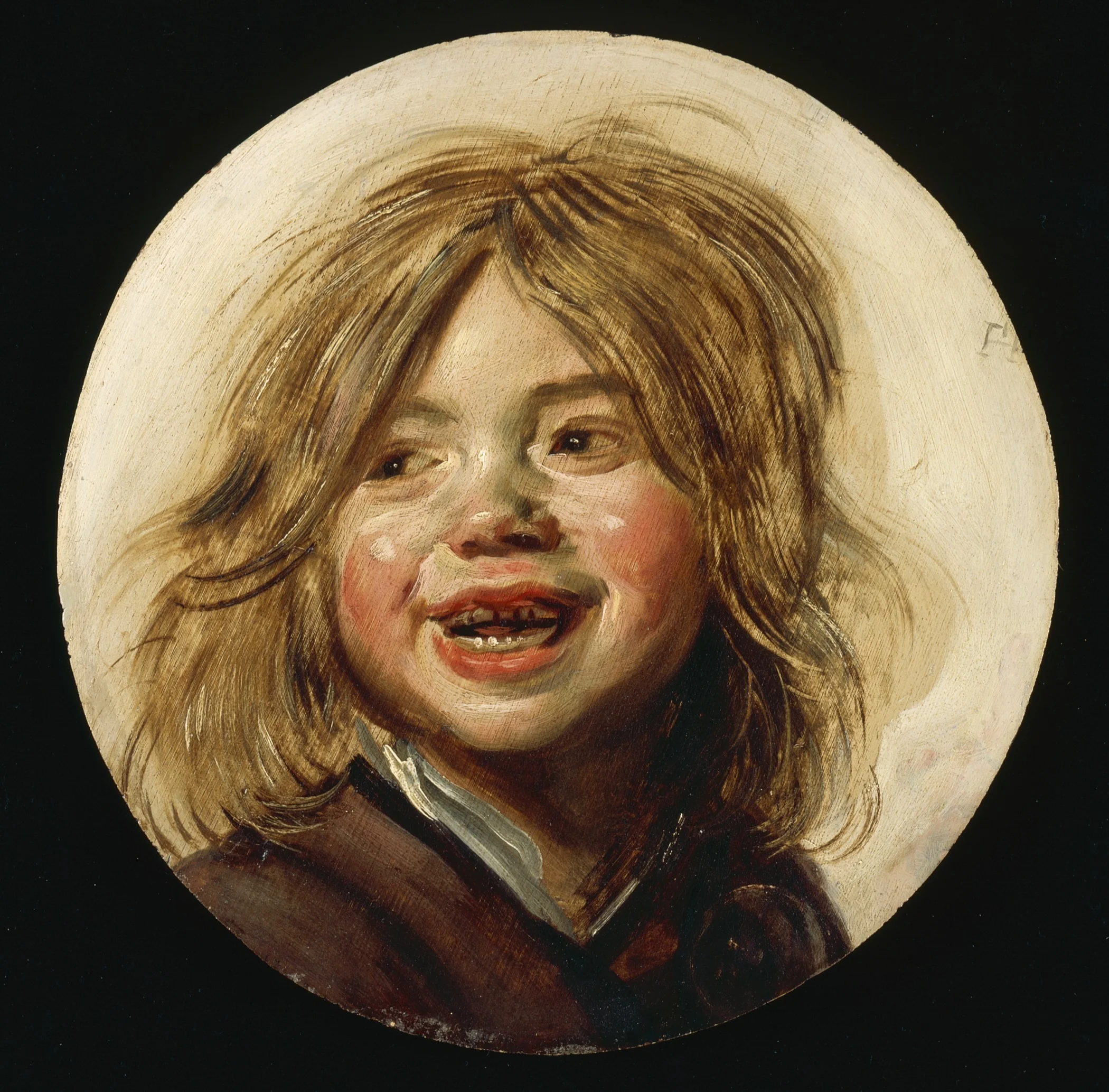 Laughing boy, detail