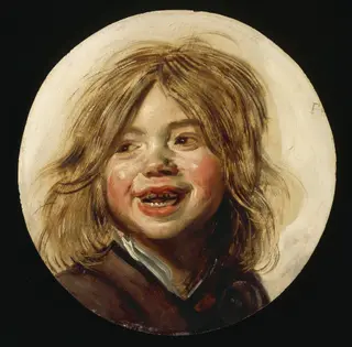 Laughing boy, by Frans Hals, oil, 1625