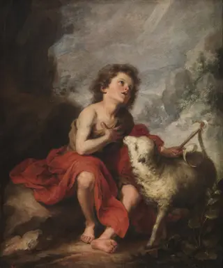 The Infant Saint John the Baptist, by Bartolomé Esteban Murillo, oil, 1670