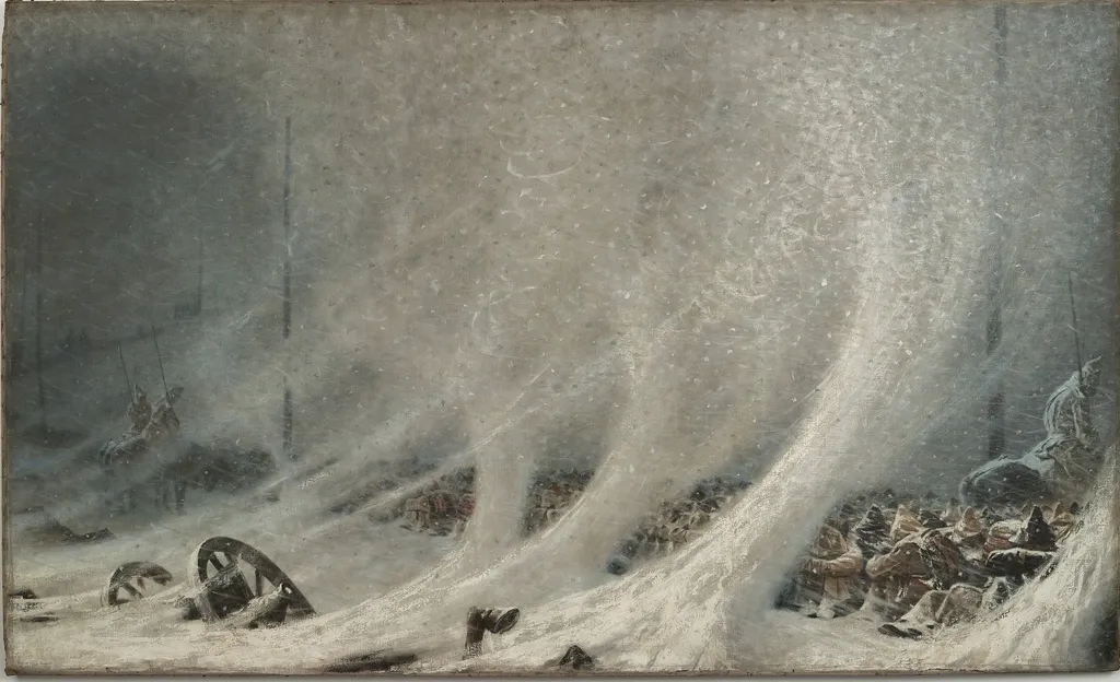 A Resting Place of Prisoners, by Vasily Vereshchagin, oil, 1870