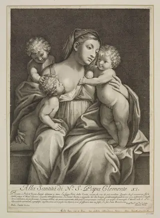 Figure of Charity, by Benoît Farjat, 1750