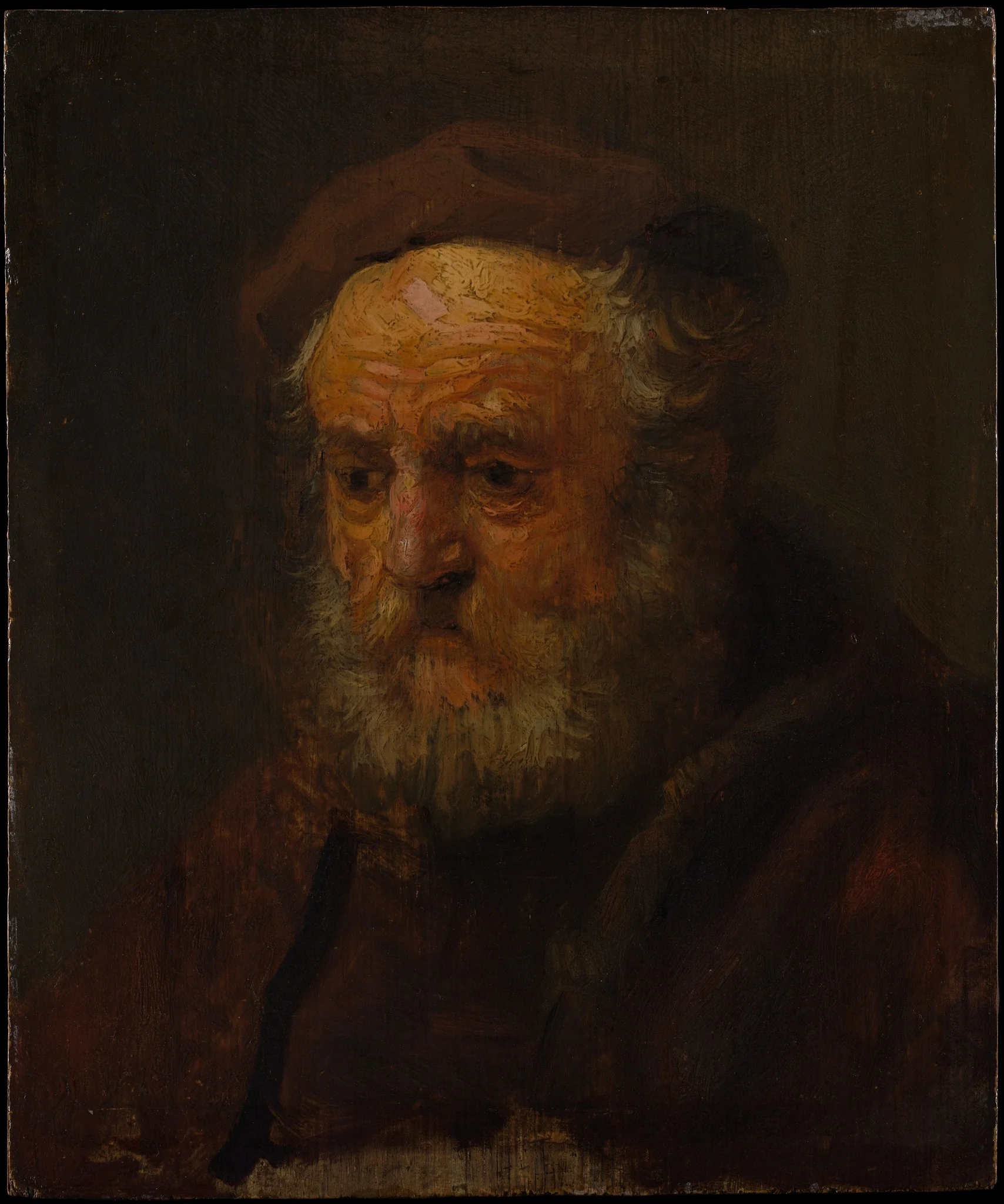 Study Head of an Old Man, detail
