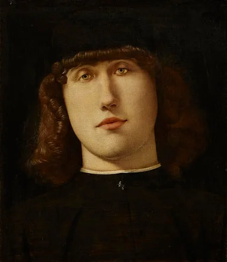 Portrait of a young man, detail
