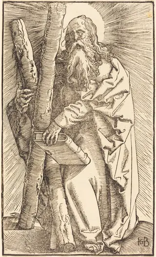 Saint Andrew, by Hans Baldung Grien, ink, 1519