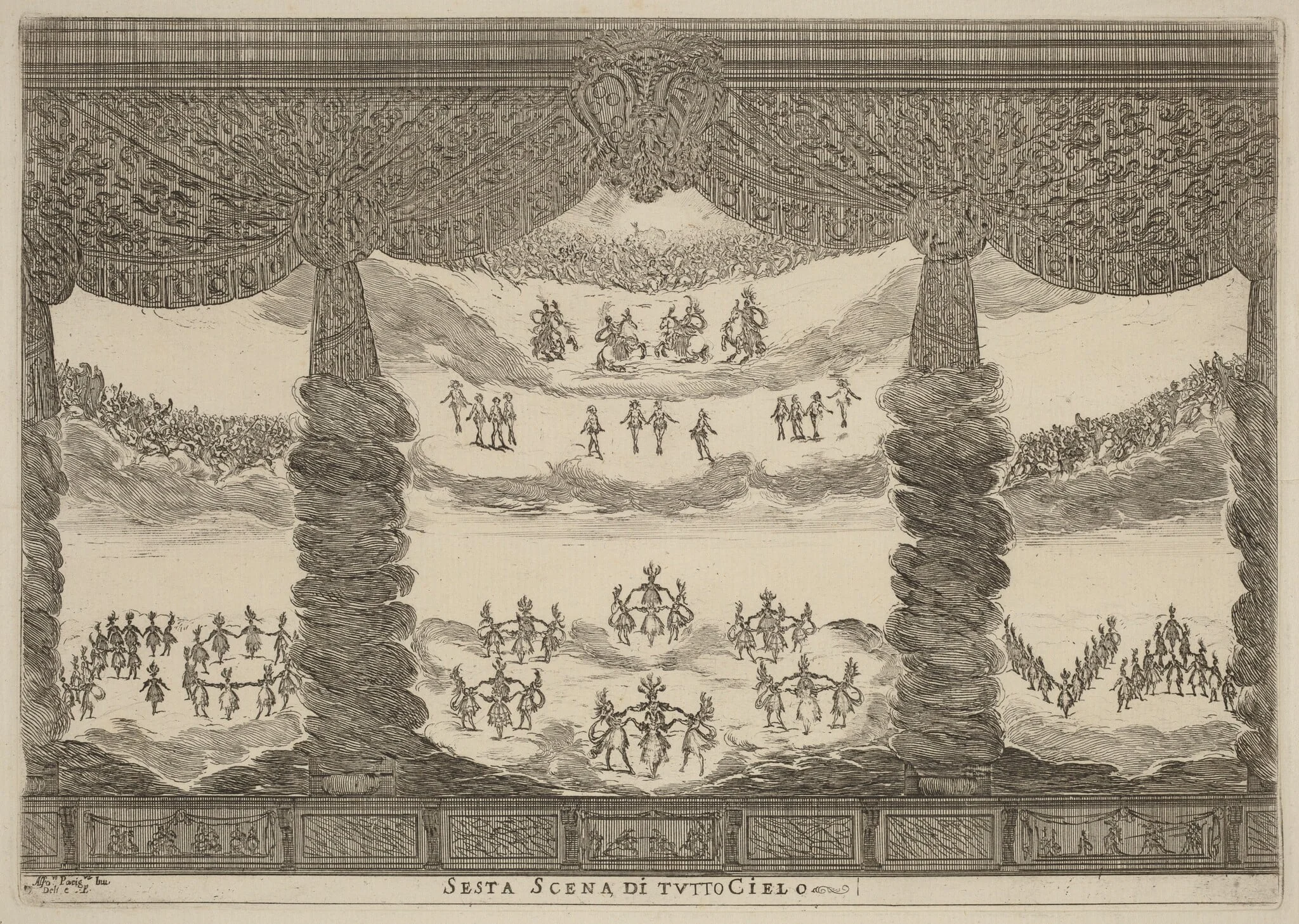 Sesta Scena di Tutto Cielo, detail