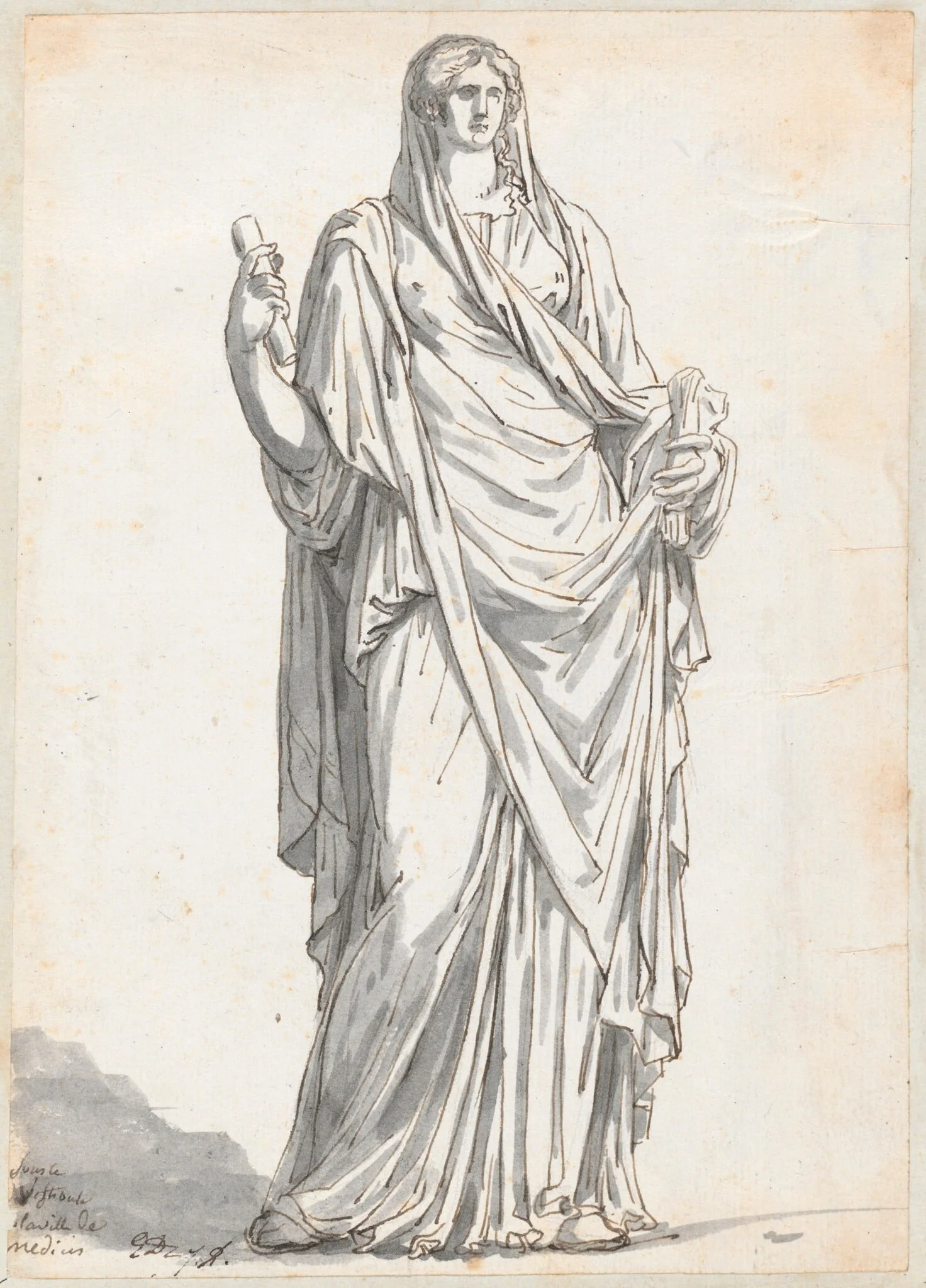 Orante from the Villa Medici, detail