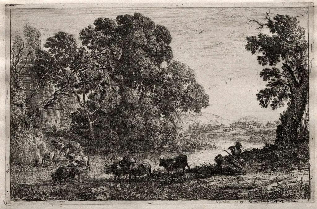 The Cowherd, by Claude Lorrain, 1636