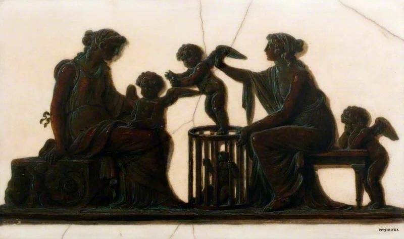 The Sale of Cupids, detail