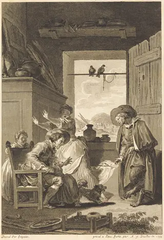 Belphegor, by Antoine-Jean Duclos, ink, 1794