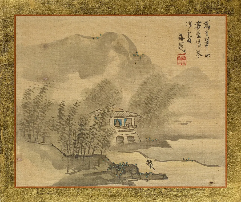 A House in a Bamboo Grove at the Shore, by Tani Bunchō, unspecified, 1815