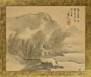 A House in a Bamboo Grove at the Shore, by Tani Bunchō, unspecified, 1815