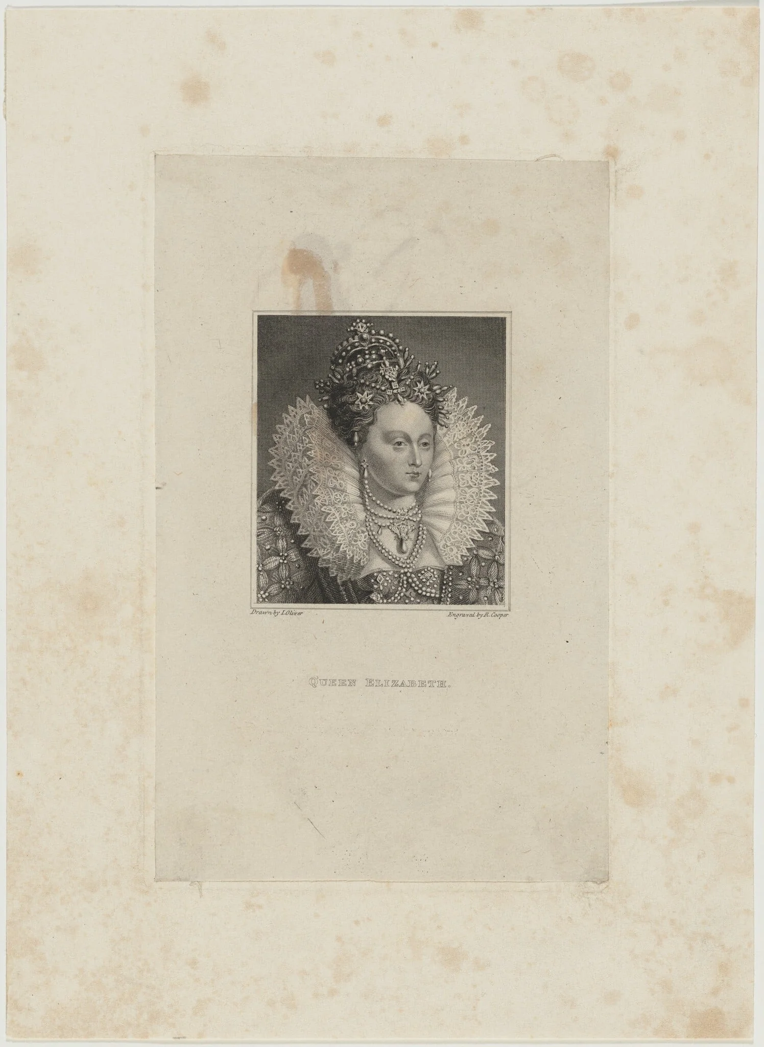 Queen Elizabeth, detail