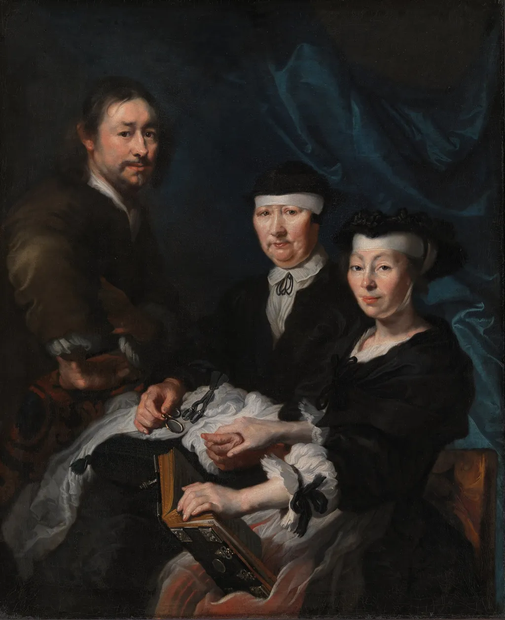 The Artist with his Family, by Karel van Mander III, oil, 1650