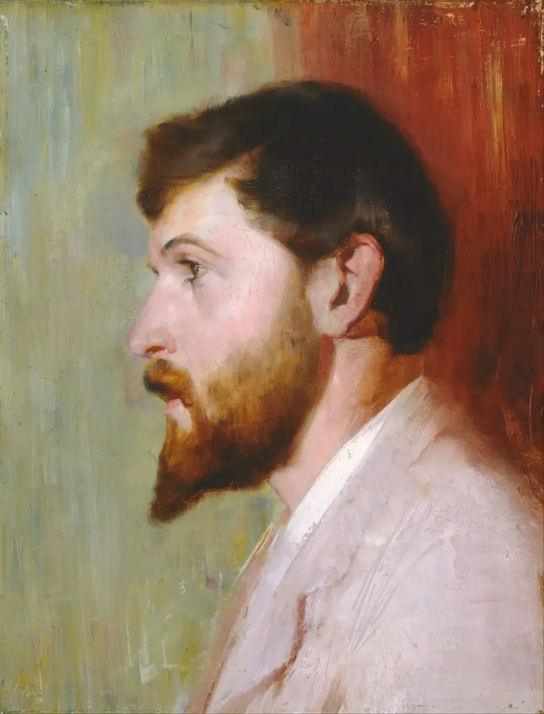 Smike Streeton age 24, by Thomas Roberts, oil, 1896