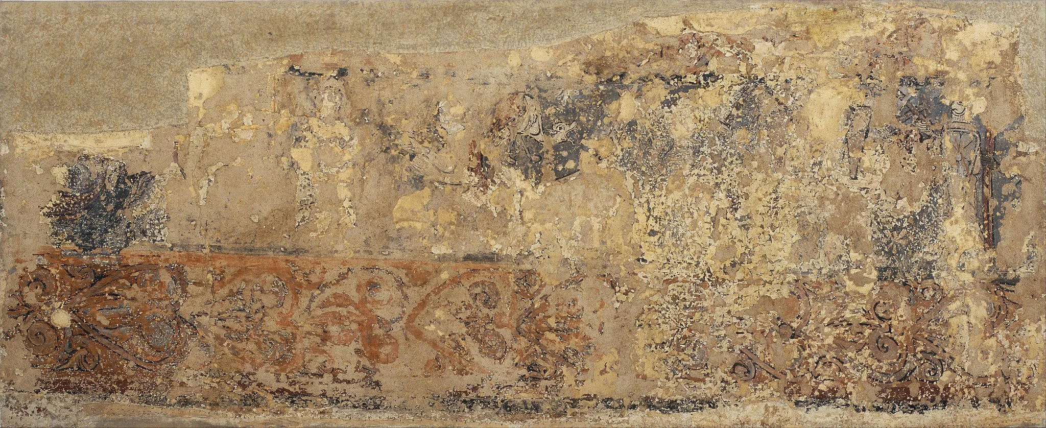 Profane paintings from Sigena: Courtly and battle scenes, detail