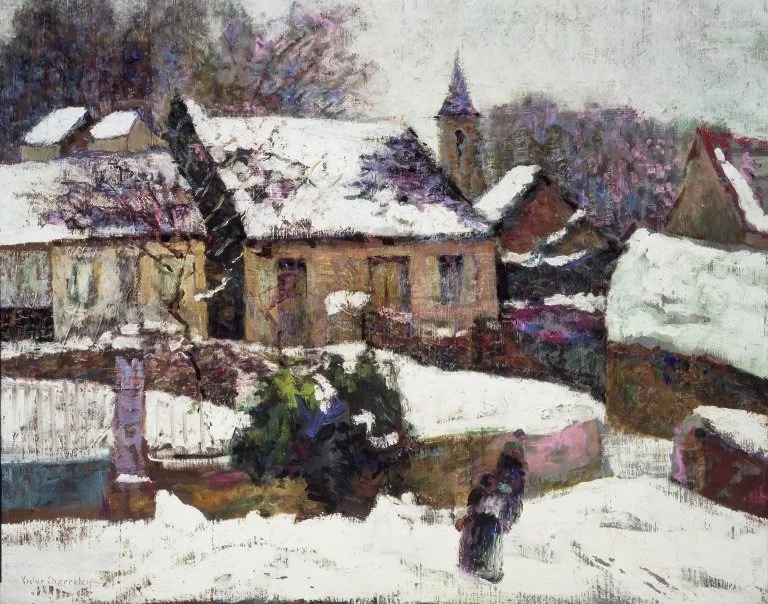 Wet Snow, Auvergne, detail