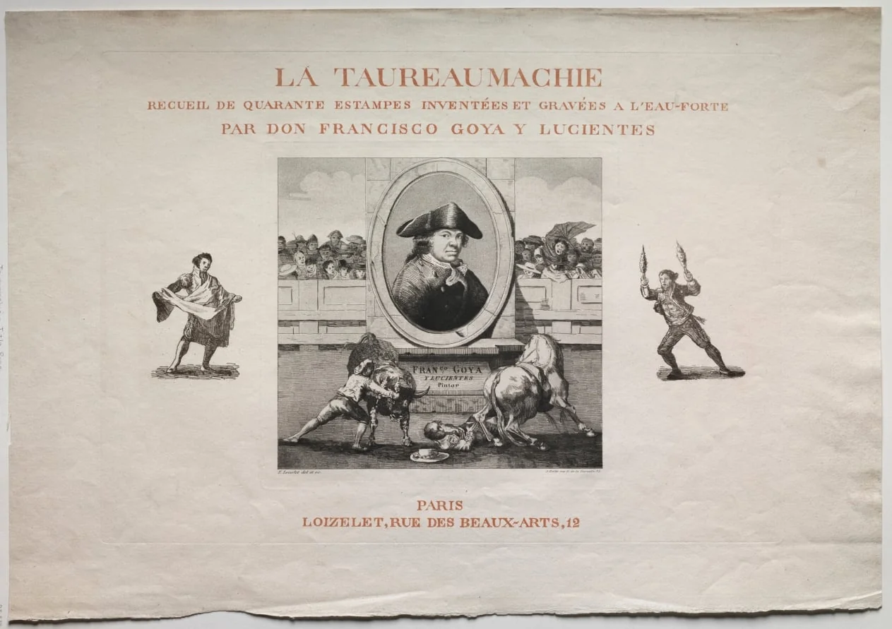 Bullfights: Title Page, detail