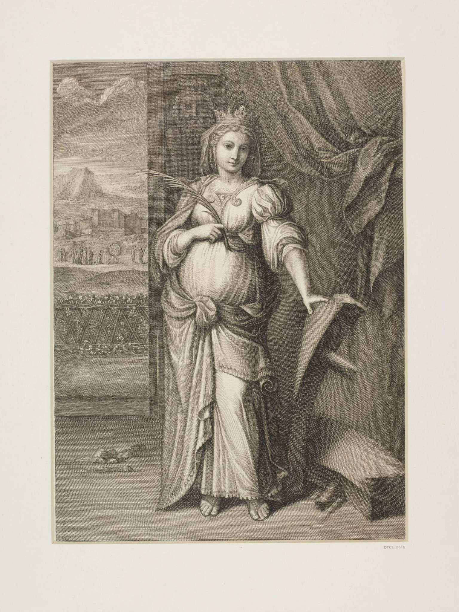 St. Catherine, detail
