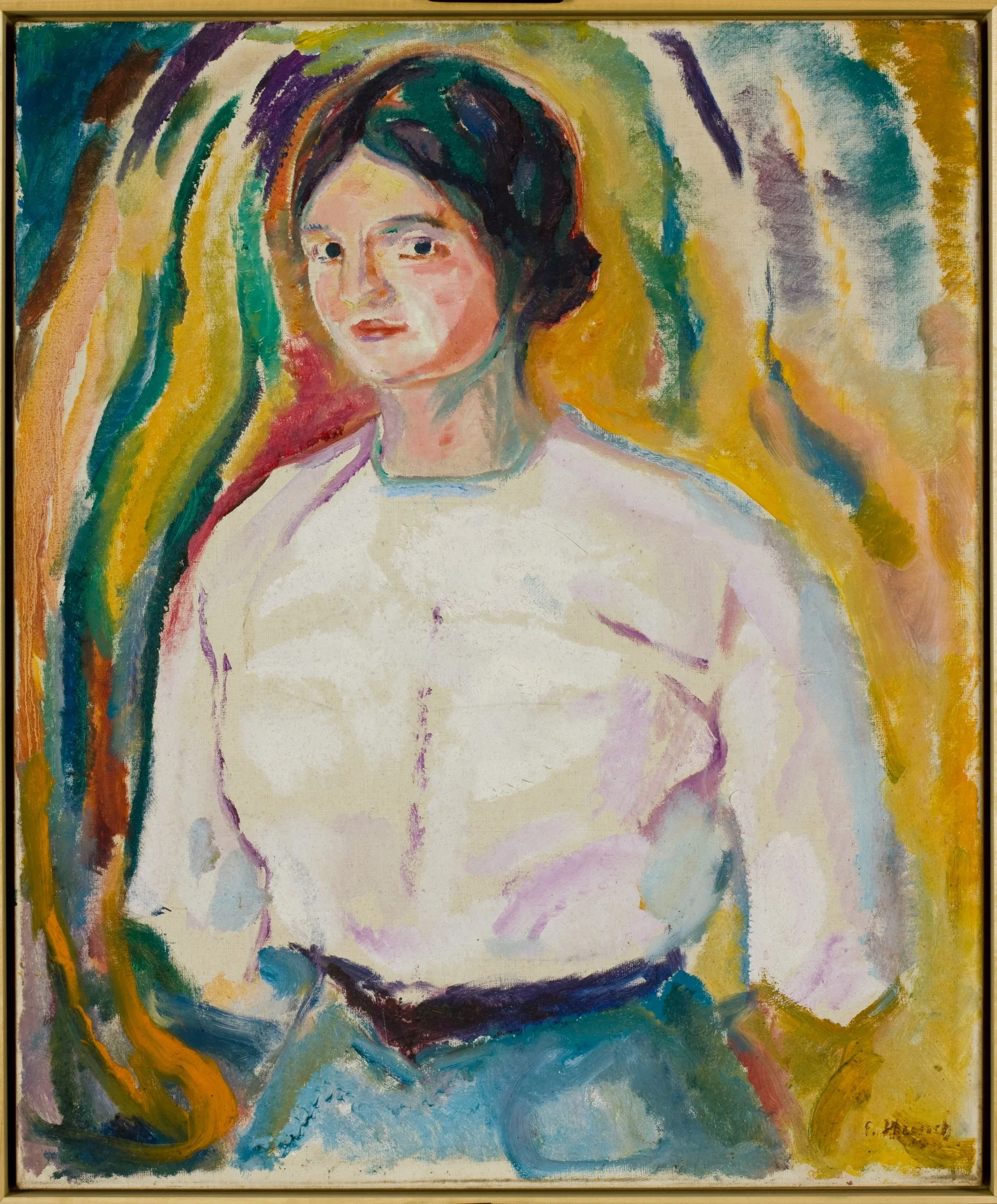 Ingeborg with her Arms behind her Back, detail