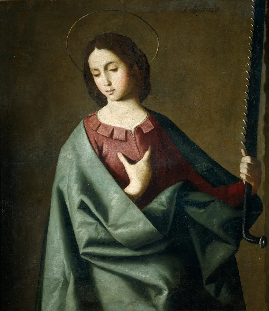 Saint Euphemia, by Francisco de Zurbarán, oil, 1635