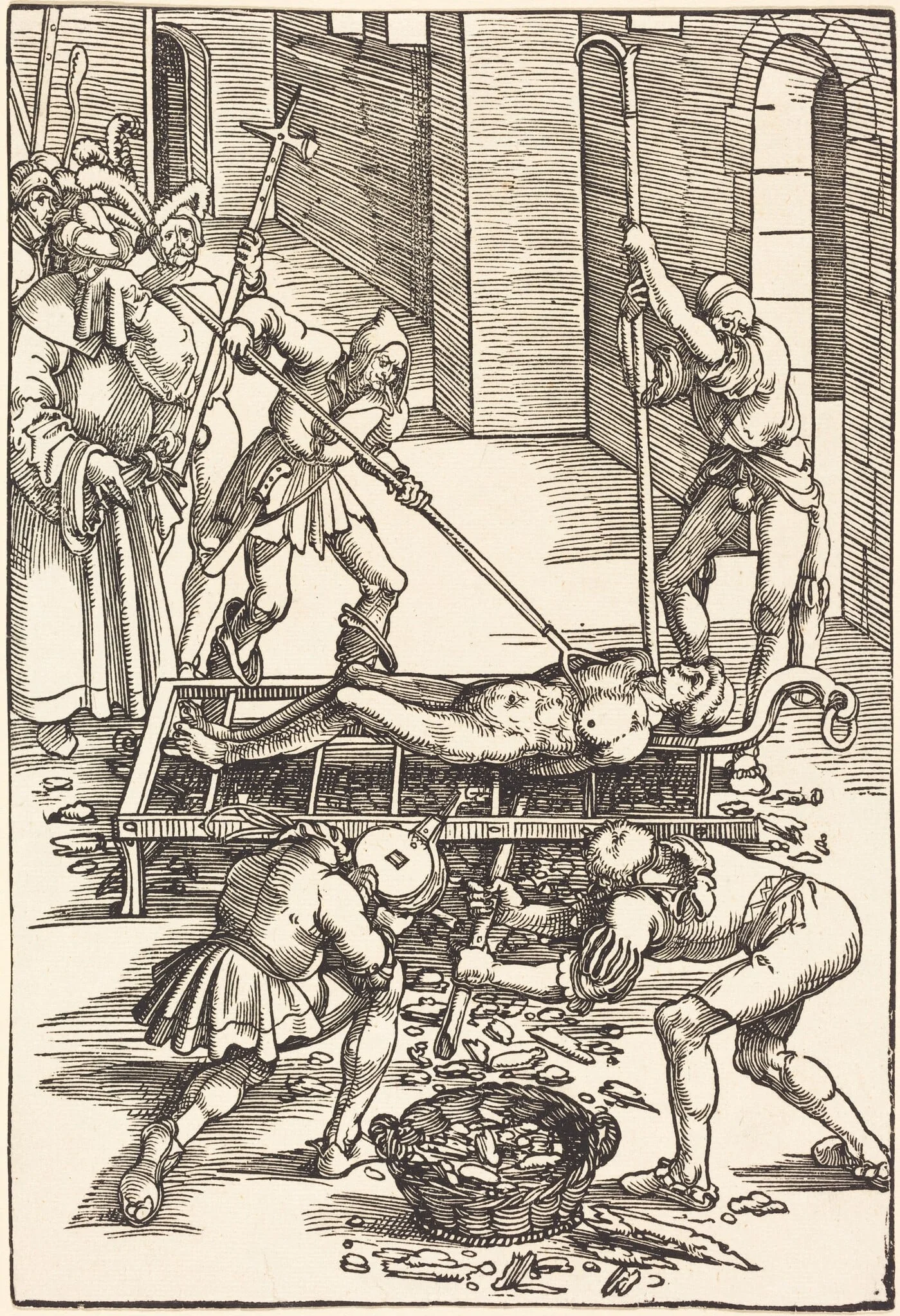 Martyrdom of Saint Lawrence, detail