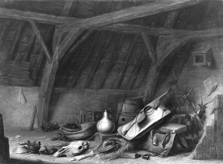 Scheunenstillleben (zugeschrieben), detail