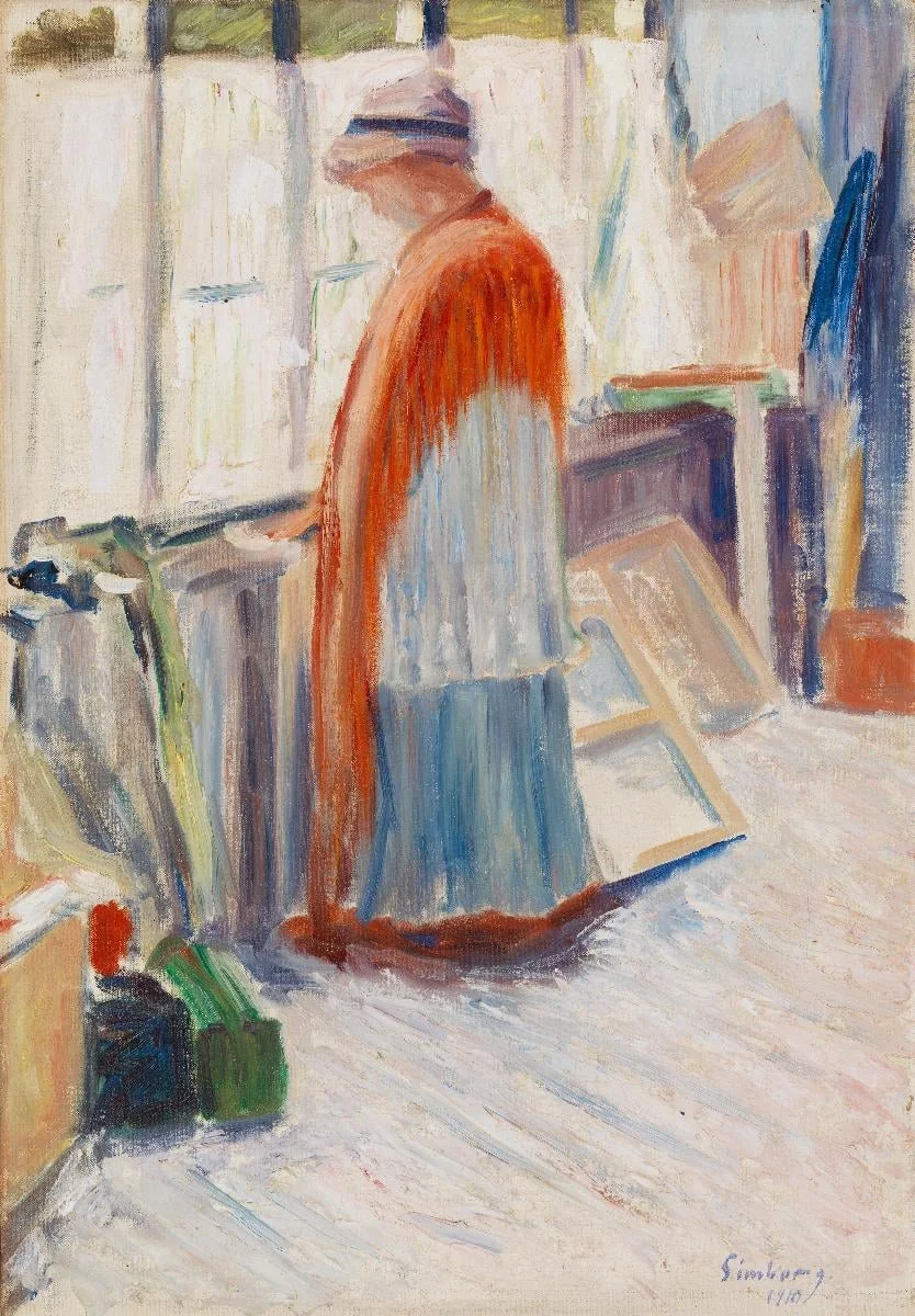 Ateljeessa, detail