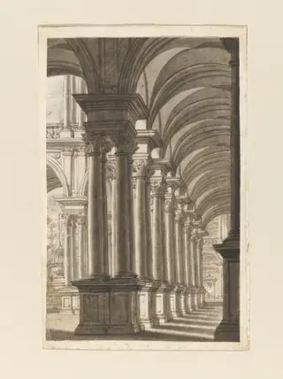 H Beard Print Collection, by Giuseppe Galli Bibiena, 1750