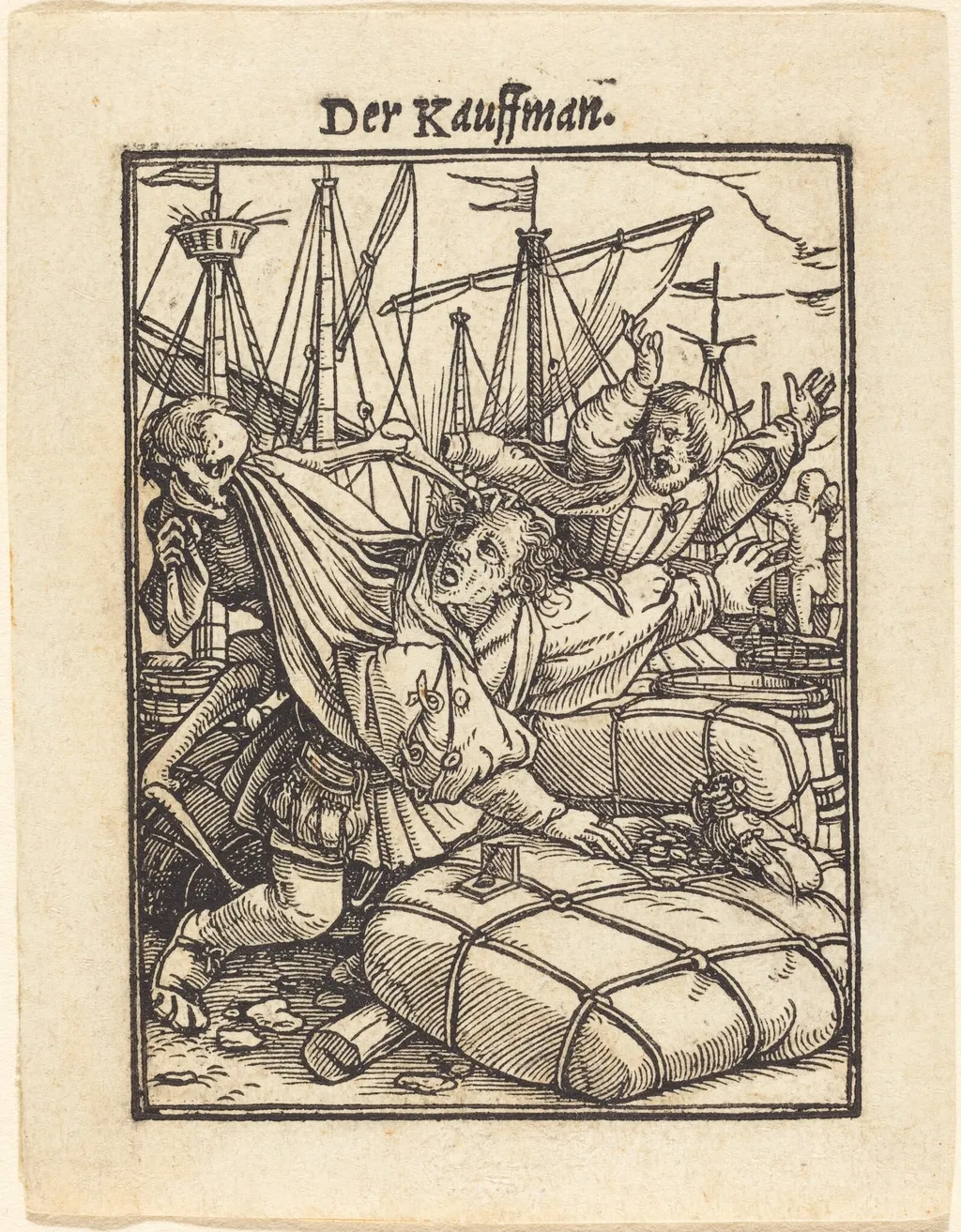 Der Kauffman (The Merchant), by Hans Lützelburger, ink, 1526