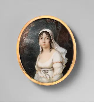 Portrait of a Woman, by Charles Etienne Leguay, ivory, 1800