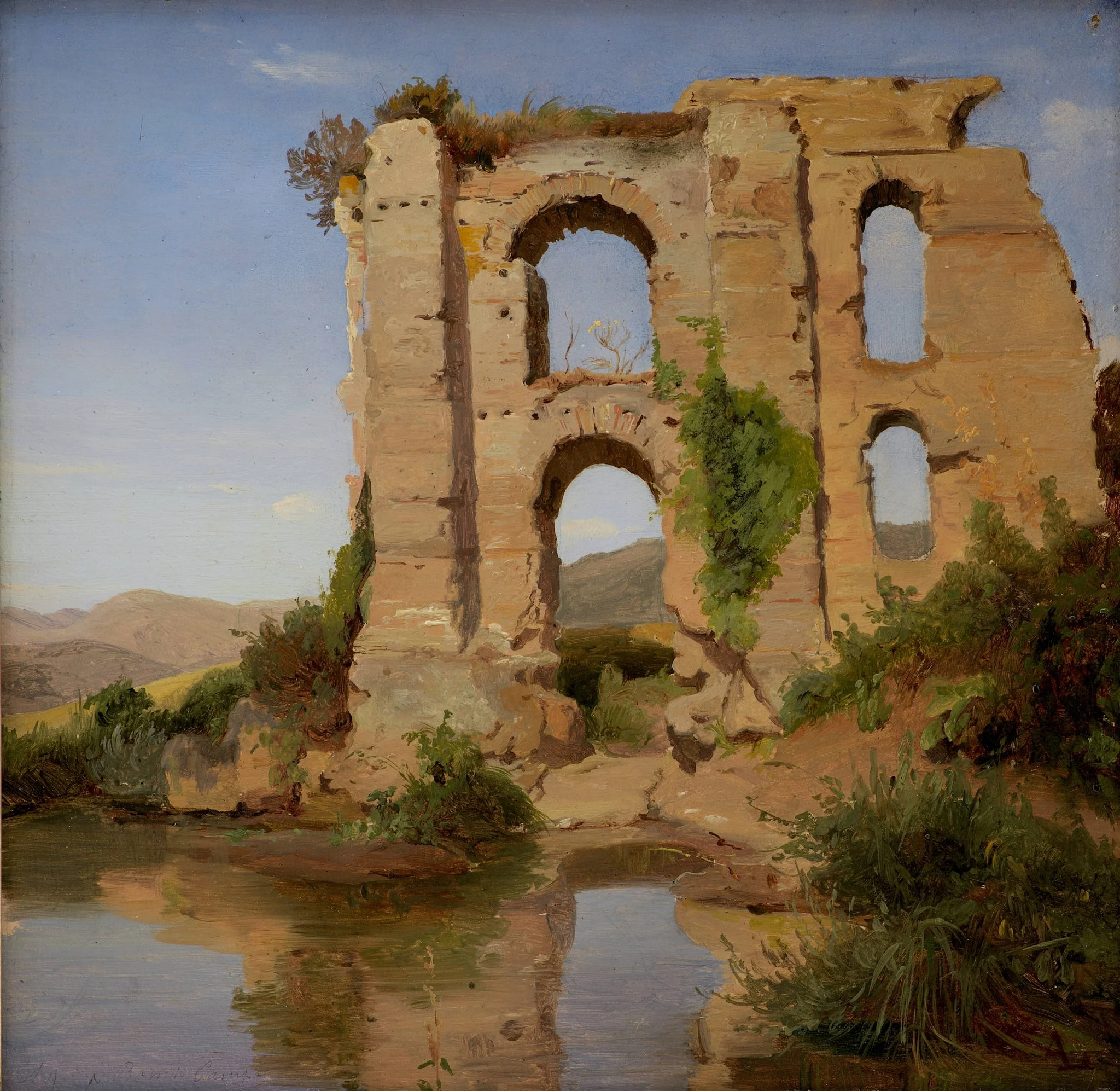 The Ruins of the Aqueduct Aniene Nuovo near Tivoli, detail
