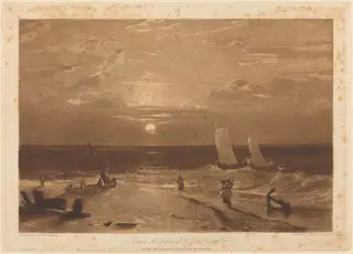 The Mildmay Sea-Piece, by W.T. Annis, ink, 1812