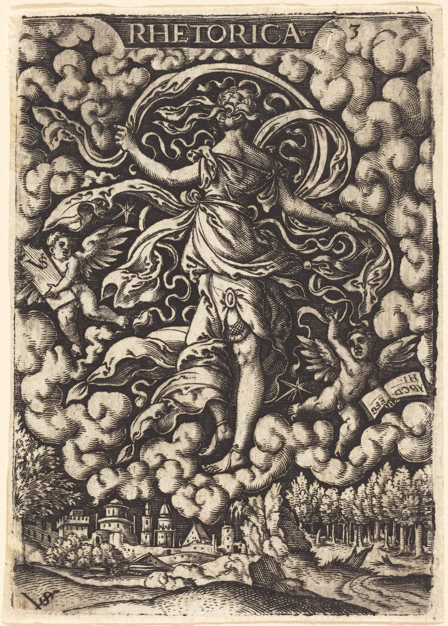 Rhetorica (Rhetoric), detail