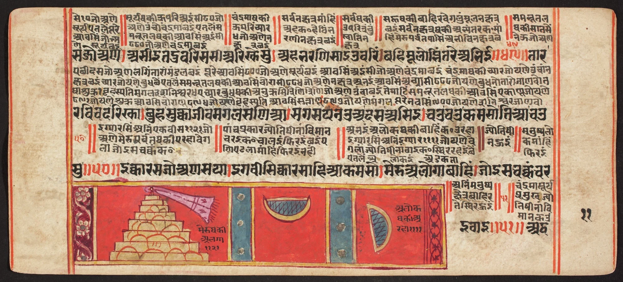 Tantric Manuscript, "Sangrahani Sutra", detail