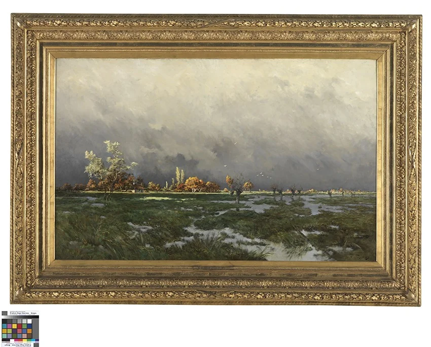 Zonnestraal na het onweer, detail