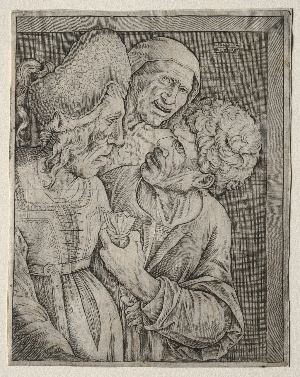 The Rich Old Woman, by Agostino dei Musi, 1504